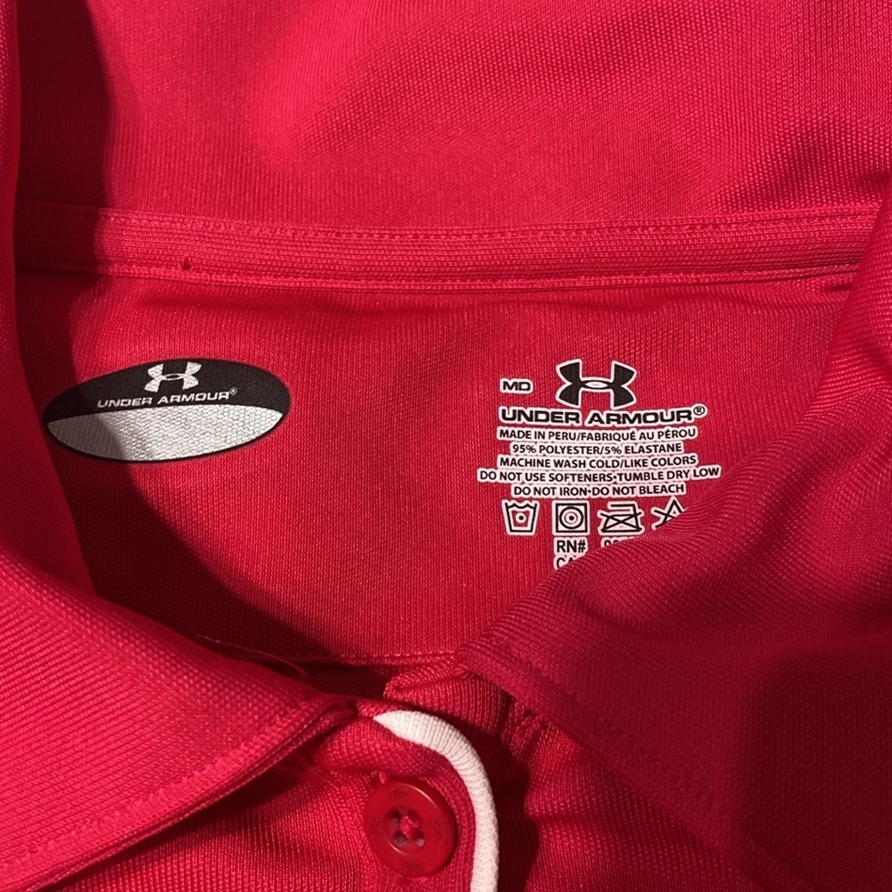 Under Armour golf shirt. Size Medium - Picture 2 of 4